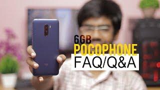Pocophone F1 6GB/64GB Q&A / FAQ After 3 Days of Use