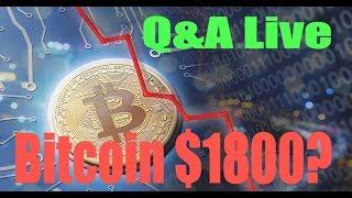Live Q&A Bitcoin $1800? | cryptocurrency future in india