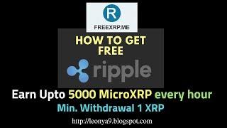 FreeXRP.me | Free Ripple XRP Faucet | Claim Free 5000 MicroXRP every 60 minutes