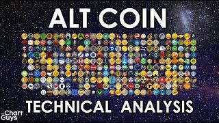 Bitcoin Ethereum Alt Coins Technical Analysis Chart 8/26/2018 by ChartGuys.com