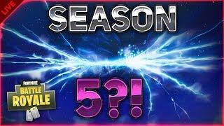 IS THIS HOW SEASON 5 WILL START?! - Fortnite: Battle Royale LIVESTREAM