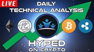 Daily LIVE Cryptocurrency Technical Analysis - Bitcoin / Ethereum / Ripple & More!