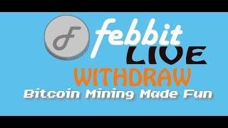 febbit Live withdraw proof and exchange into doge coin paying