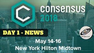???? Consensus: Day 1, Svariate news.. NYC e blockchain, Coinbase custody, Bitcoin smart contract..