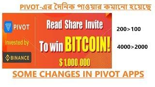 Some New Changes in Pivot Android Apps. Daily bitcoin Bonus. Latest Earning Tricks. Earn BTC
