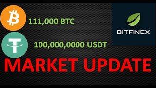 Market Update: 111,000 Bitcoin Move, 100 million Tether in to Bitfinex and Fake Volume
