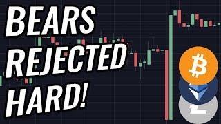 Bears Rejected Hard In Bitcoin & Crypto Markets! BTC, ETH, BCH, LTC & Cryptocurrency News!