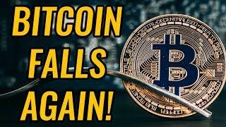 Bitcoin & Crypto Markets Fall Below Critical Support! The Bear Market Is Back?! Cryptocurrency News!