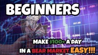Easy Method To Make $100+ A Day Trading Cryptocurrency In A Bear Market As A Beginner