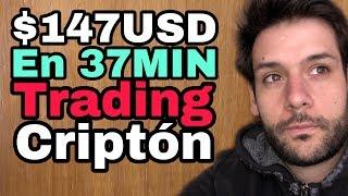 147 usd en 37 minutos trading real - cripton