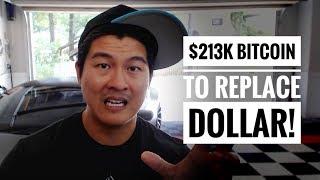 $213K Bitcoin to Replace USA Money Supply - $400K to Replace Gold! - When?