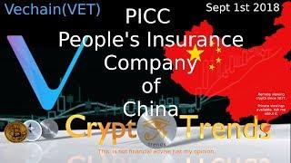 VET Vechain - One of the world's largest insurers - PICC partnership.