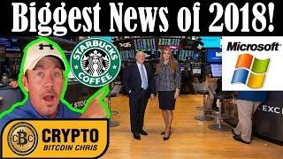 NYSE, Microsoft, & Starbucks Crypto Exchange partners! -Wild Crypto Prices! - SEC Bitcoin MOLE!